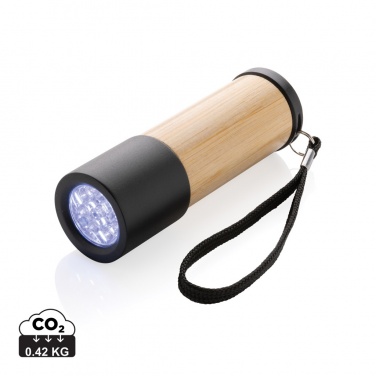 Logotrade promotional products photo of: Bamboo and RCS certfied recycled plastic torch