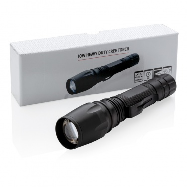 Logo trade business gifts image of: Torch 10W Heavy duty CREE