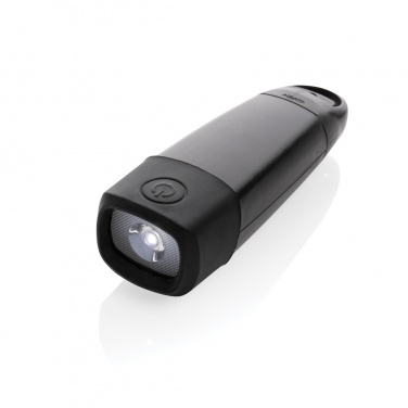 Logo trade advertising product photo of: Lightwave RCS rplastic USB-rechargeable torch with crank