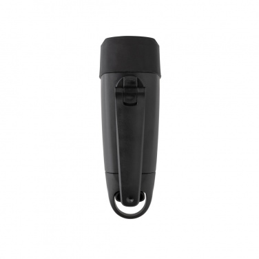 Logo trade promotional merchandise image of: Lightwave RCS rplastic USB-rechargeable torch with crank
