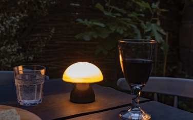 Logo trade promotional giveaway photo of: Luming RCS recycled plastic USB re-chargeable table lamp