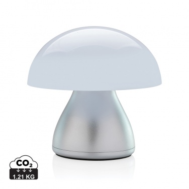 Logo trade advertising products picture of: Luming RCS recycled plastic USB re-chargeable table lamp