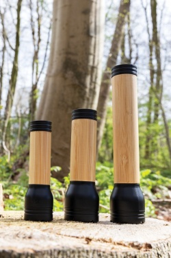 Logo trade promotional gifts picture of: Lucid 1W RCS certified recycled plastic & bamboo torch