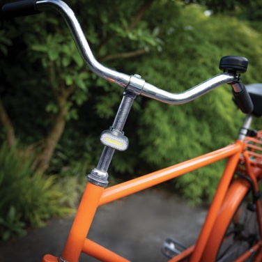 Logotrade corporate gift picture of: Lumino RCS recycled plastic USB re-chargeable bike light set