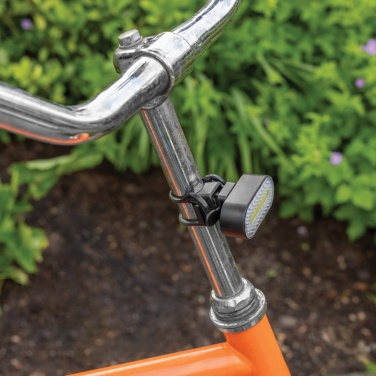 Logo trade corporate gift photo of: Lumino RCS recycled plastic USB re-chargeable bike light set