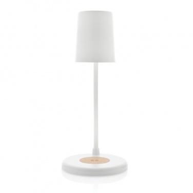 Logotrade promotional giveaways photo of: Zenara RCS recycled plastic and cork 15W wireless desk lamp