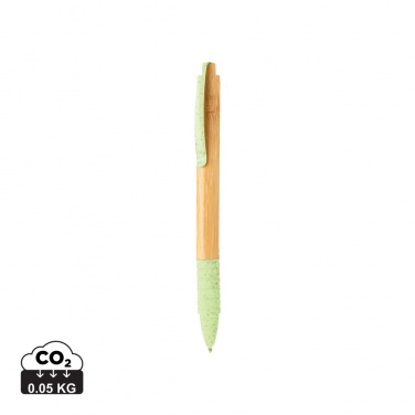 Logo trade promotional item photo of: Bamboo & wheat straw pen