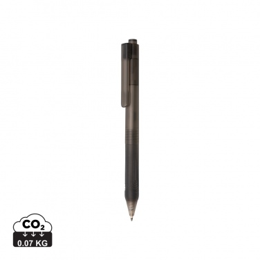 Logotrade promotional products photo of: X9 frosted pen with silicone grip