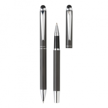 Logotrade advertising products photo of: Swiss Peak deluxe pen set in PU pouch