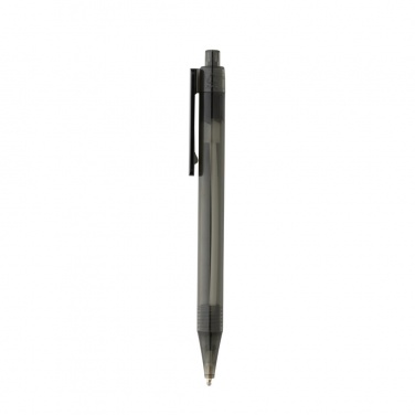 Logo trade business gifts image of: GRS RPET X8 transparent pen