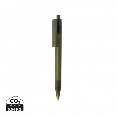 Logo trade corporate gifts image of: GRS RPET X8 transparent pen