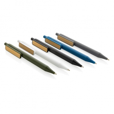 Logo trade promotional merchandise image of: GRS RABS pen with bamboo clip