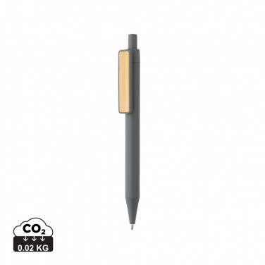 Logo trade promotional items picture of: GRS RABS pen with bamboo clip