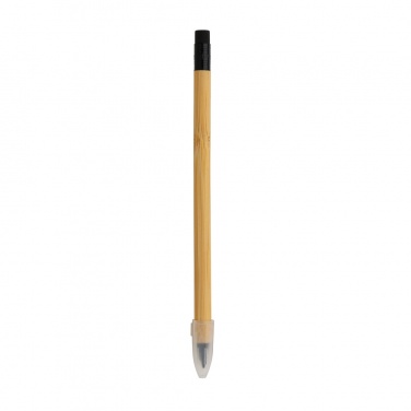 Logo trade promotional items picture of: Bamboo infinity pencil with eraser