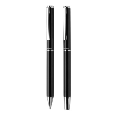 Logotrade corporate gift image of: Swiss Peak Cedar RCS certified recycled aluminum pen set