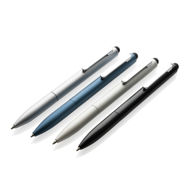 Logo trade promotional gifts picture of: Kymi RCS certified recycled aluminium pen with stylus