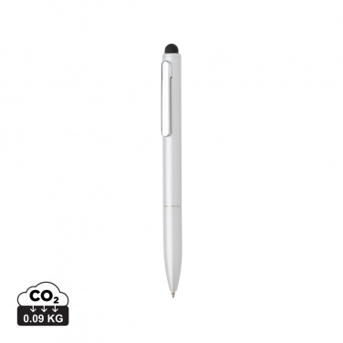 Logo trade promotional merchandise picture of: Kymi RCS certified recycled aluminium pen with stylus