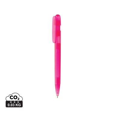Logotrade promotional product picture of: Devin GRS certified RABS pen transparent