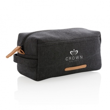 Logotrade promotional giveaways photo of: Canvas toiletry bag PVC free