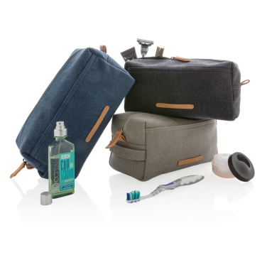 Logotrade promotional products photo of: Canvas toiletry bag PVC free