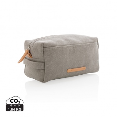 Logo trade advertising product photo of: Canvas toiletry bag PVC free