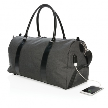 Logo trade promotional item photo of: Weekend bag with USB A output