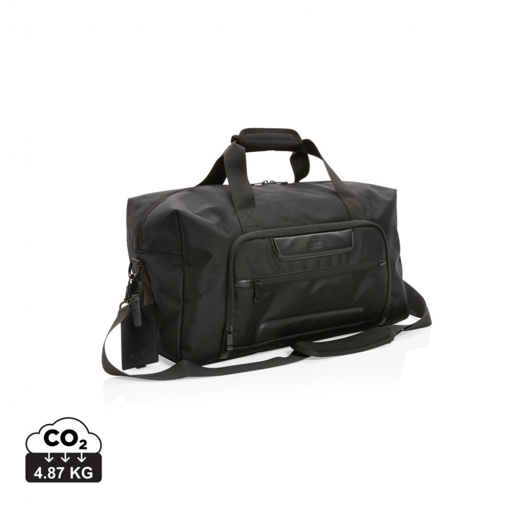 Logo trade promotional merchandise image of: Swiss Peak AWARE™ RPET Voyager weekend bag