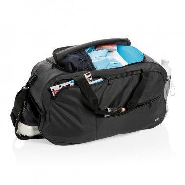 Logo trade advertising products image of: Swiss Peak AWARE™ RPET sports duffel bag