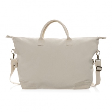 Logo trade corporate gifts picture of: Kezar AWARE™ 500 gsm recycled canvas deluxe weekend bag