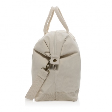 Logotrade business gift image of: Kezar AWARE™ 500 gsm recycled canvas deluxe weekend bag