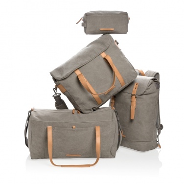 Logo trade promotional products image of: Canvas laptop bag PVC free