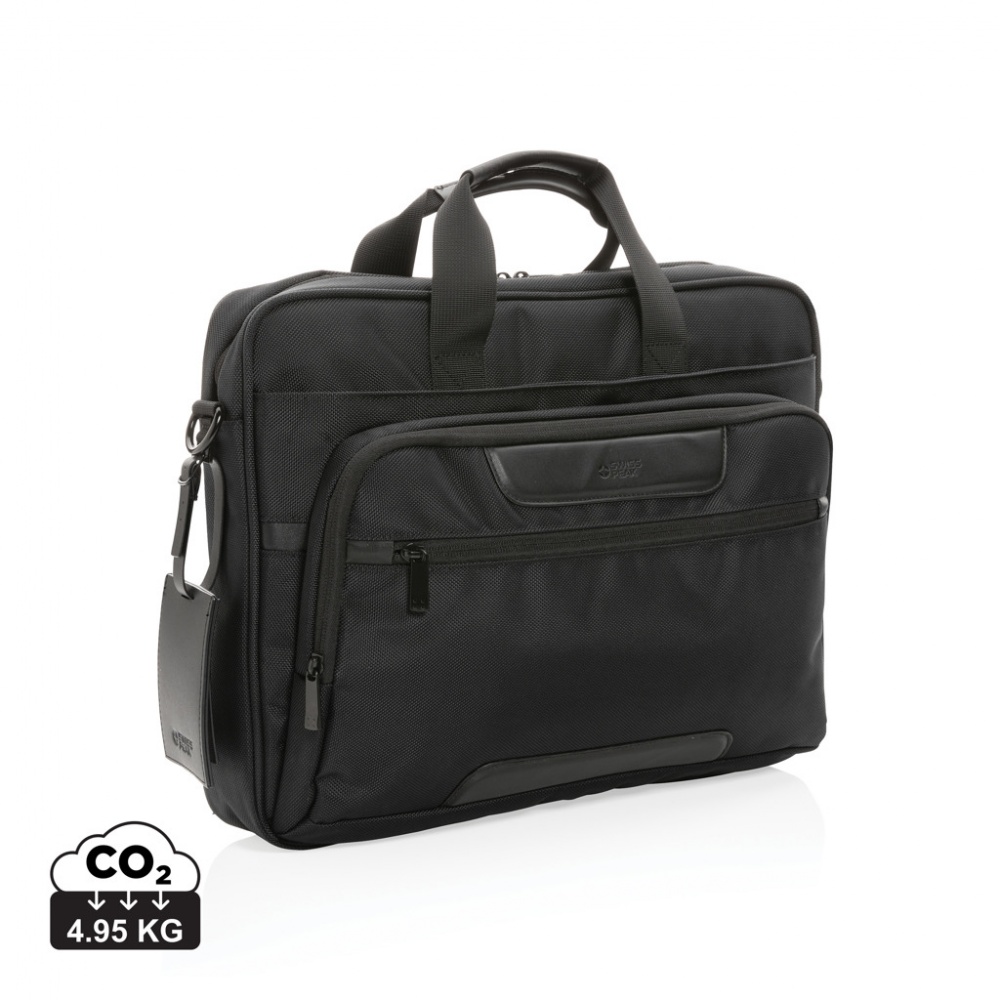 Logotrade business gifts photo of: Swiss Peak AWARE™ RPET Voyager 15.6" laptop bag