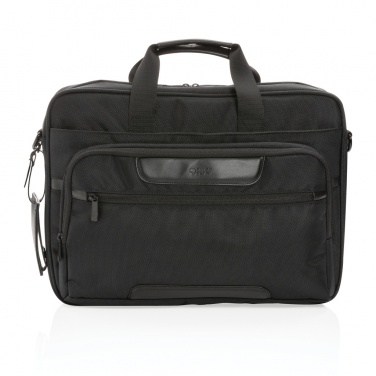 Logotrade promotional product image of: Swiss Peak AWARE™ RPET Voyager 15.6" laptop bag