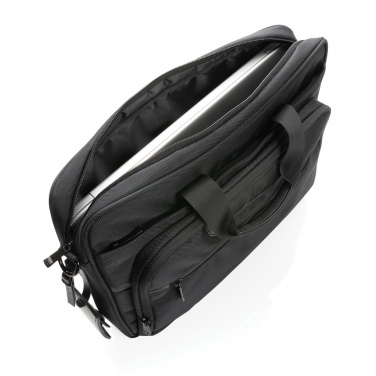 Logo trade promotional product photo of: Swiss Peak AWARE™ RPET Voyager 15.6" laptop bag