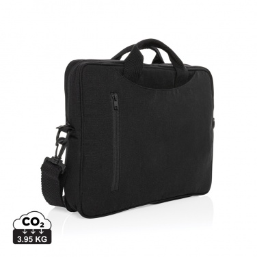 Logo trade promotional merchandise image of: Laluka AWARE™ recycled cotton 15.4 inch laptop bag