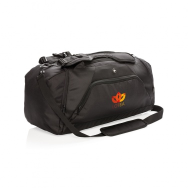 Logo trade promotional item photo of: Swiss Peak RFID sports duffel & backpack
