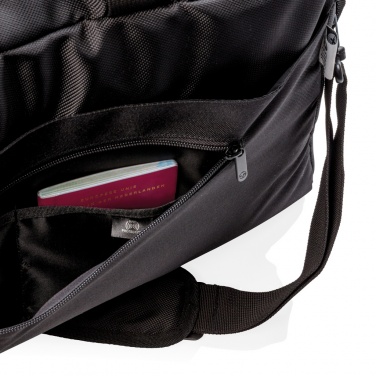 Logo trade corporate gifts image of: Swiss Peak RFID duffle with suitcase opening