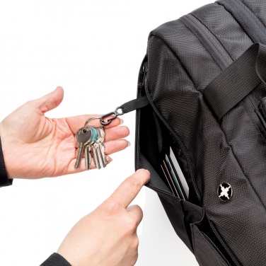 Logo trade advertising products picture of: Swiss Peak RFID duffle with suitcase opening