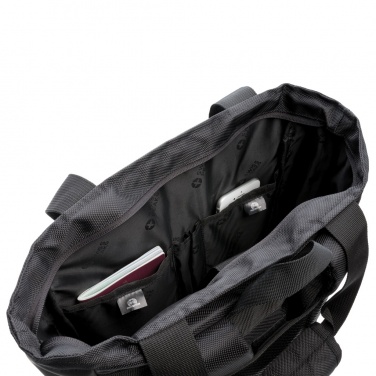 Logo trade promotional giveaways image of: Swiss Peak RFID 15" laptop totepack PVC free