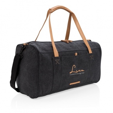 Logo trade promotional product photo of: Canvas travel/weekend bag PVC free