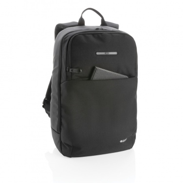 Logo trade promotional giveaway photo of: Swiss Peak laptop backpack with UV-C steriliser pocket