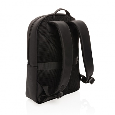 Logotrade promotional giveaway picture of: Swiss Peak deluxe PU laptop backpack PVC free