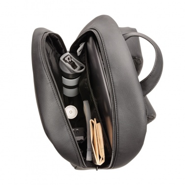 Logo trade promotional item photo of: Swiss Peak deluxe PU laptop backpack PVC free