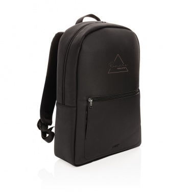Logo trade promotional merchandise photo of: Swiss Peak deluxe PU laptop backpack PVC free