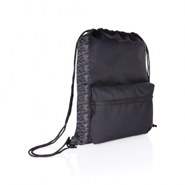 Logotrade promotional items photo of: AWARE™ RPET Reflective drawstring backpack