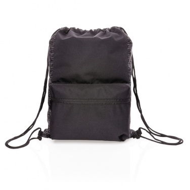 Logo trade promotional merchandise picture of: AWARE™ RPET Reflective drawstring backpack