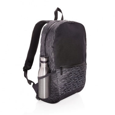 Logo trade corporate gifts image of: AWARE™ RPET Reflective laptop backpack
