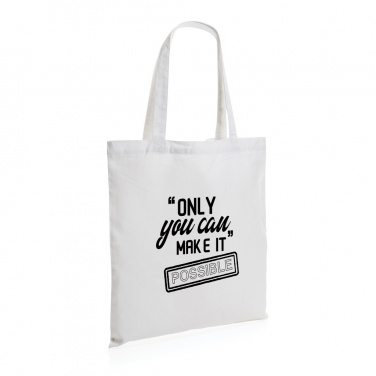 Logotrade business gift image of: Impact AWARE™ Recycled cotton tote 145g