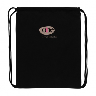 Logo trade promotional giveaways picture of: Impact AWARE™ recycled cotton drawstring backpack 145g