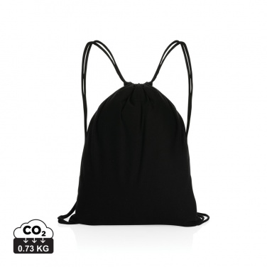 Logo trade advertising products picture of: Impact AWARE™ recycled cotton drawstring backpack 145g